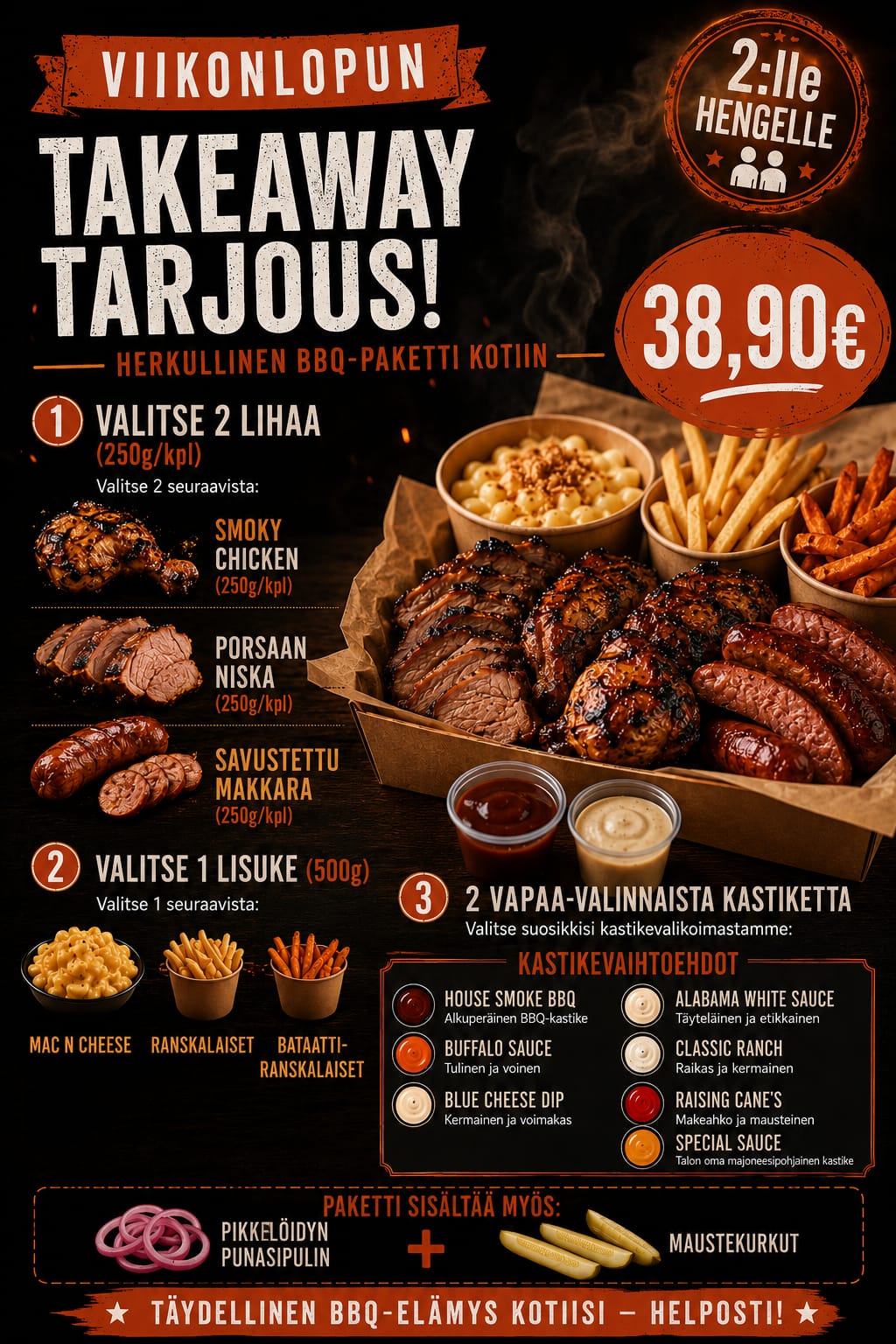 Takeaway tarjous!